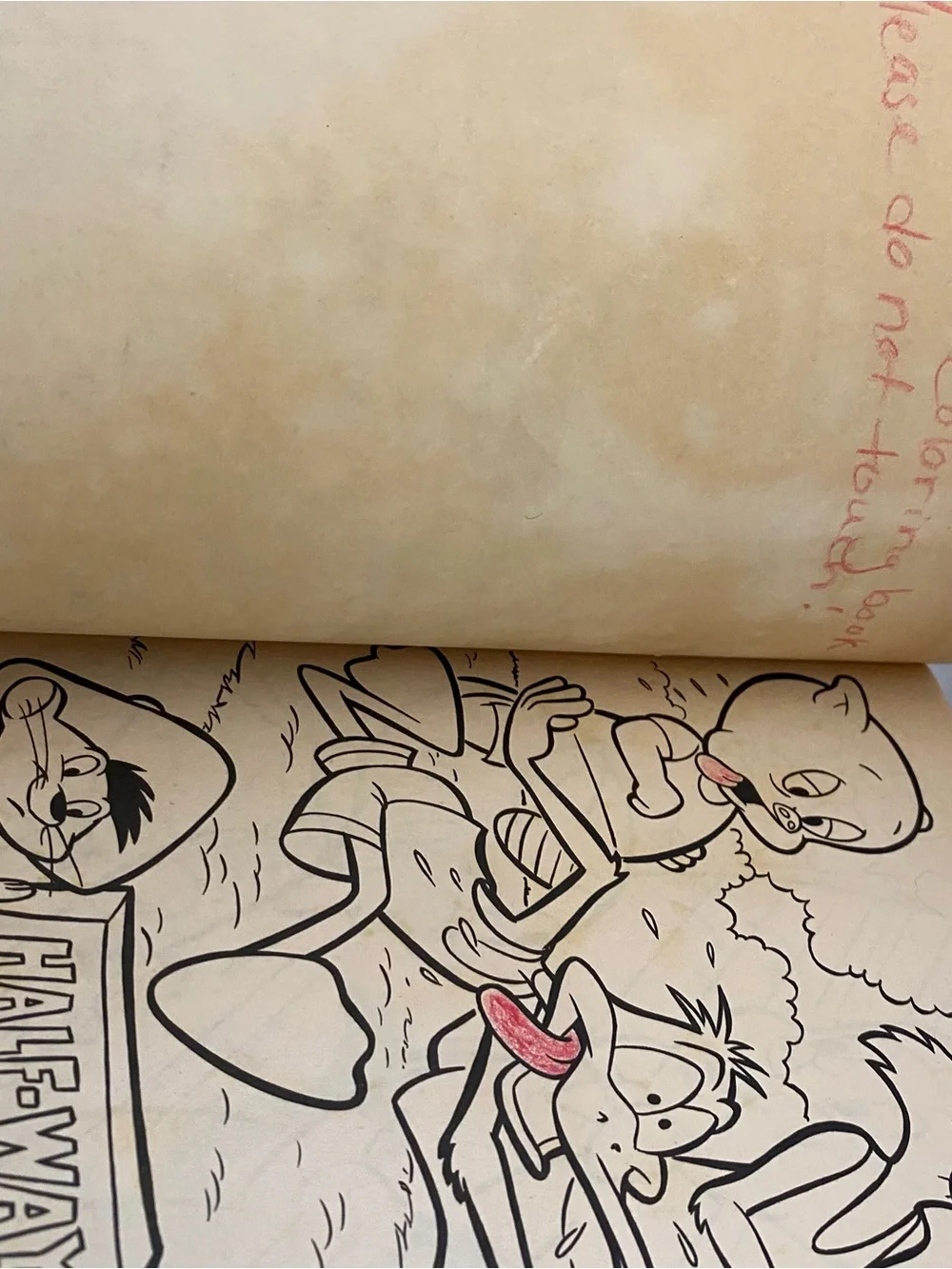 Vintage 1988 Looney Tunes Color Activity Coloring Book Merrigold Press Used